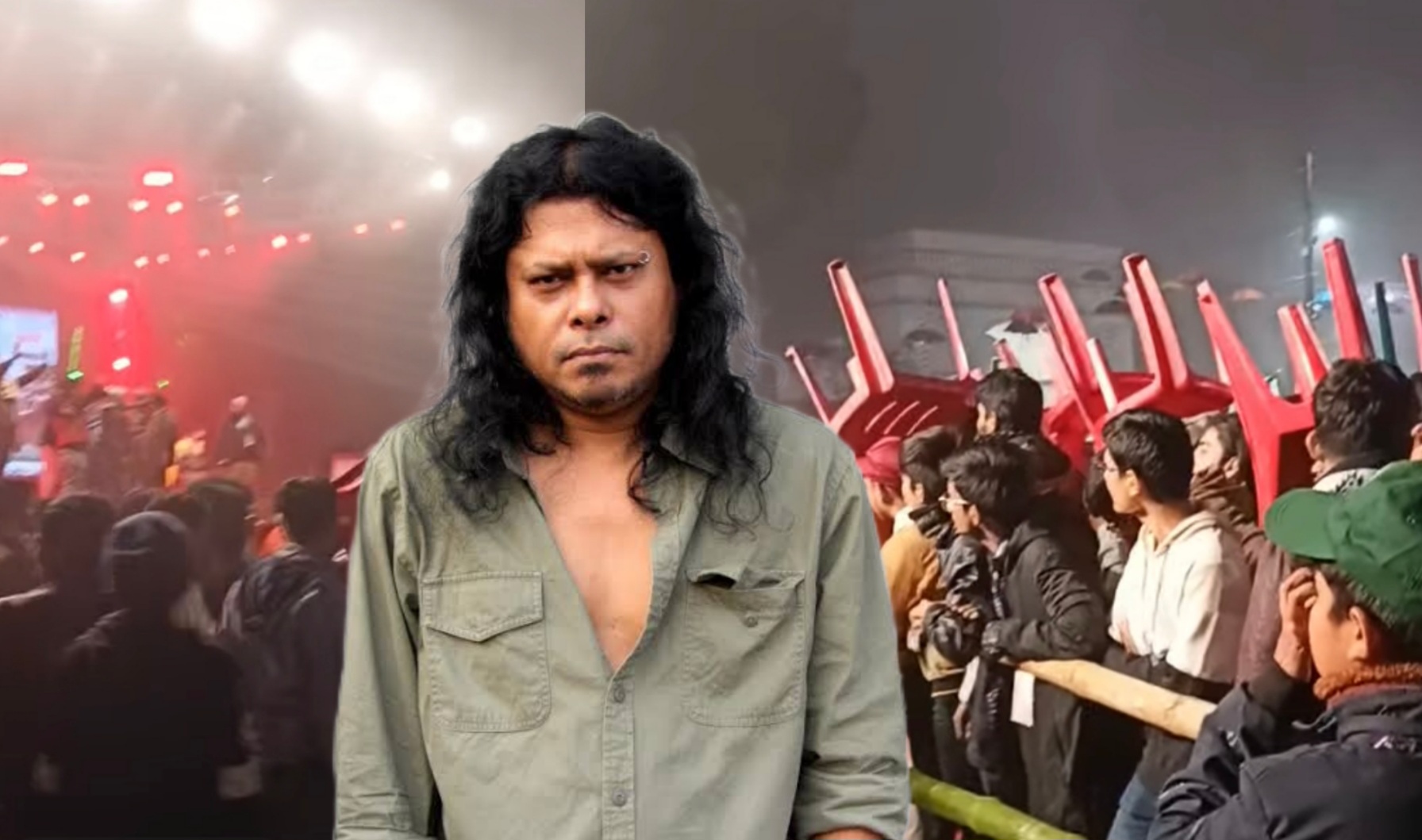 ফরিদপুরে জেমসের কনসার্টে হামলা, আহত অনেকে