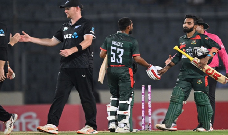 হৃদয়ের ঝড়ে কিউইদের হারিয়ে সিরিজে এগিয়ে বাংলাদেশ