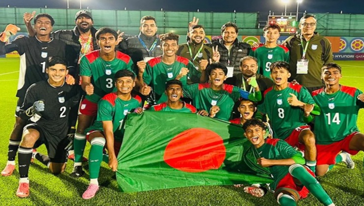 সিঙ্গাপুরকে হারিয়ে কোয়ার্টার ফাইনালে বাংলাদেশ